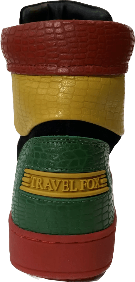 Travel Fox 900'S High Top Sneakers Men’s Multicolor Black Red Green Yellow Leather And Suede 922721 - 233 Shoes by Travel Fox – Don't Panic Shoes