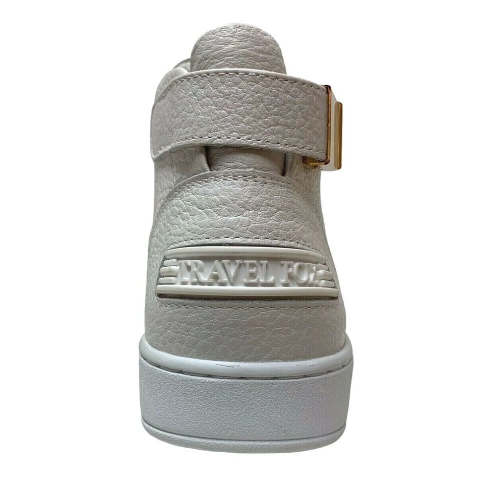 Travel Fox Malibu Men's White Nappa Leather Mid Top Sneakers 915601 07 Shoes by Travel Fox – Don't Panic Shoes