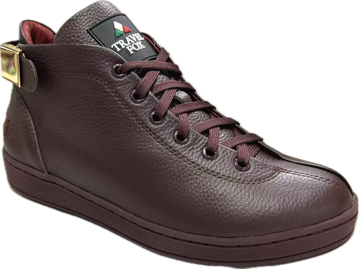 Travel Fox Malibu Mid Men's Burgundy Leather 915601 - 44 Shoes by Travel Fox – Don't Panic Shoes