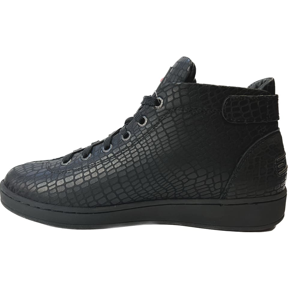 Travel Fox Malibu Nappa Men's Black Leather High Top Sneakers 915601 085 Shoes by Travel Fox – Don't Panic Shoes