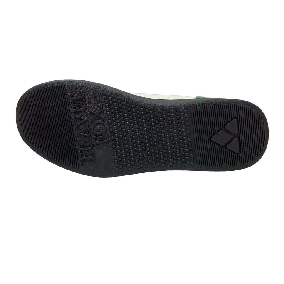 Travel Fox Men's Leather High Top Sneakers – Red, Green, White, Yellow, Black (916103 - 133) Shoes by Travel Fox – Don't Panic Shoes