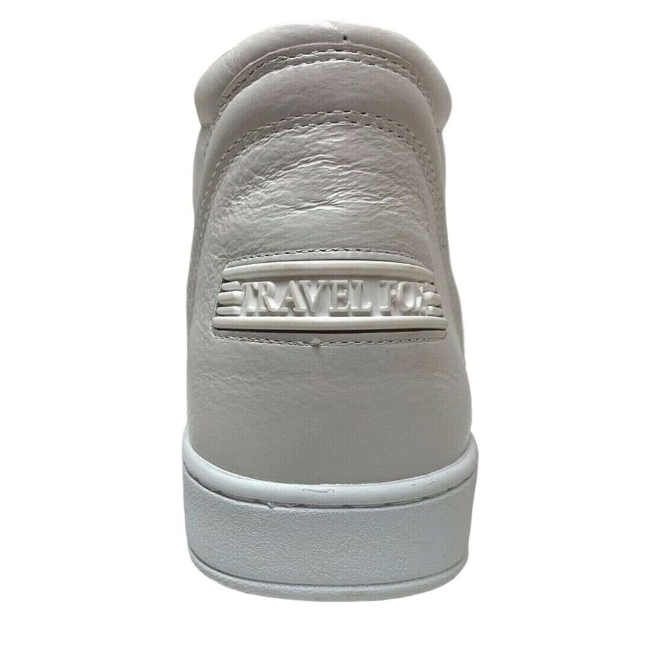 Travel Fox Men's White Nappa Leather High Top Sneakers 916103 107 Shoes by Travel Fox – Don't Panic Shoes