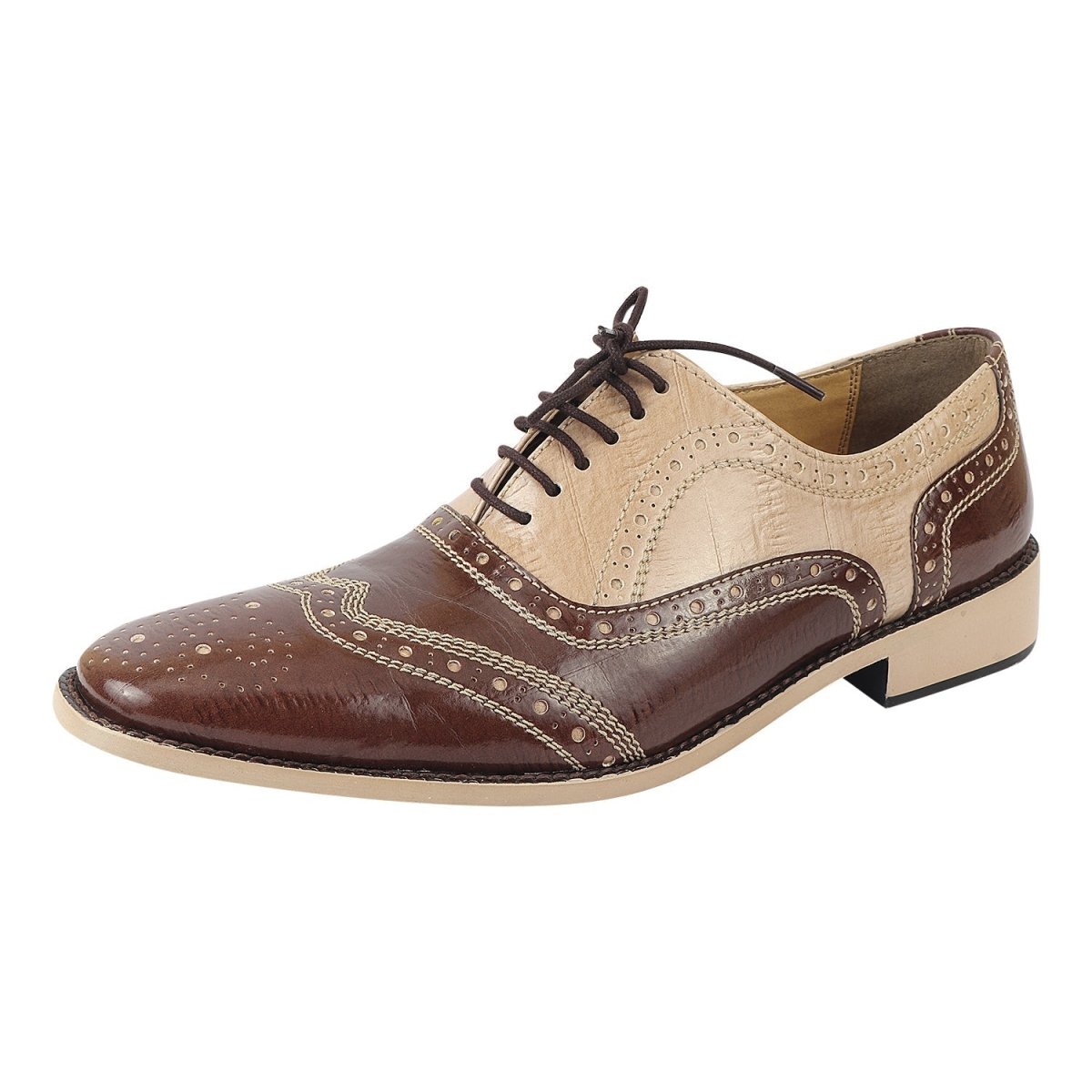 Tremont Genuine Leather Oxford Style Brogue Dress Shoes Shoes by Libertyzeno – Don't Panic Shoes