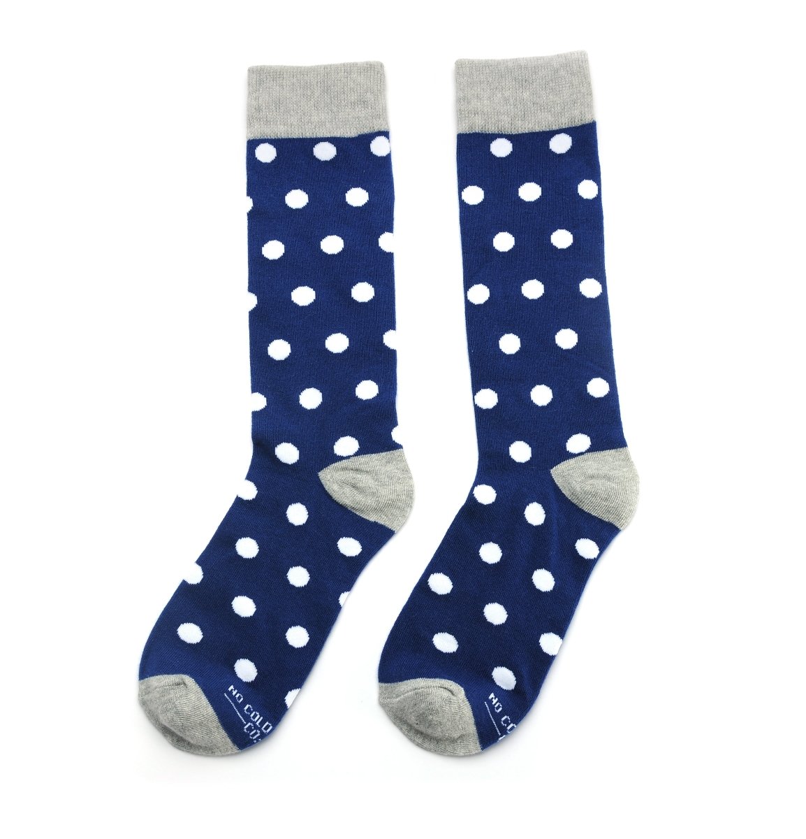 True Blue Sock Bundle 4 Pack Argyle Polka Dot Stripe Dress And Casual Socks Gift Set For Work And Weekend Socks by No Cold Feet – Don't Panic Shoes