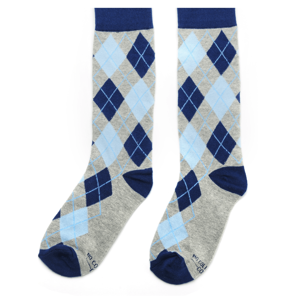 True Blue Sock Bundle 4 Pack Argyle Polka Dot Stripe Dress And Casual Socks Gift Set For Work And Weekend Socks by No Cold Feet – Don't Panic Shoes