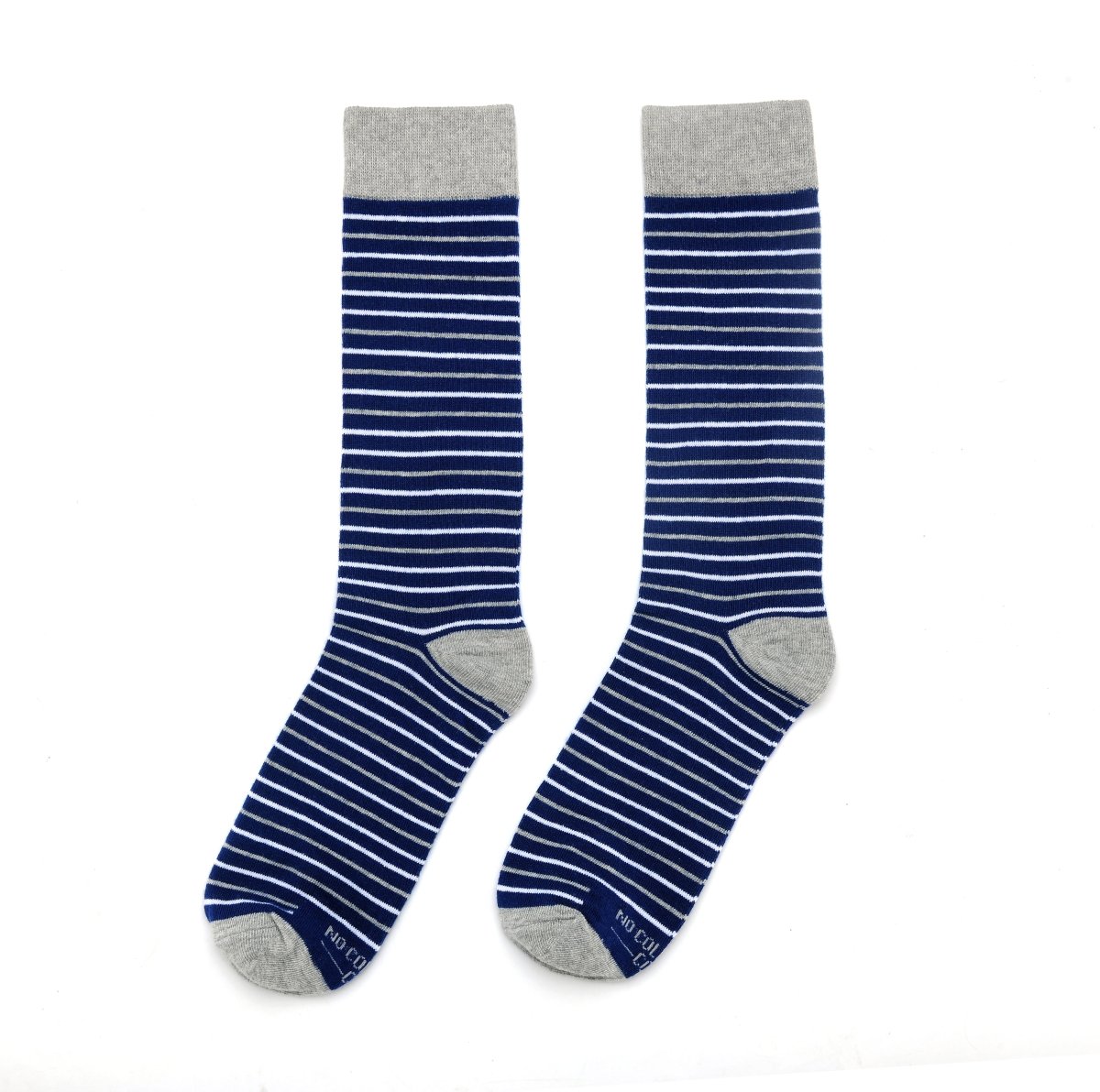True Blue Sock Bundle 4 Pack Argyle Polka Dot Stripe Dress And Casual Socks Gift Set For Work And Weekend Socks by No Cold Feet – Don't Panic Shoes