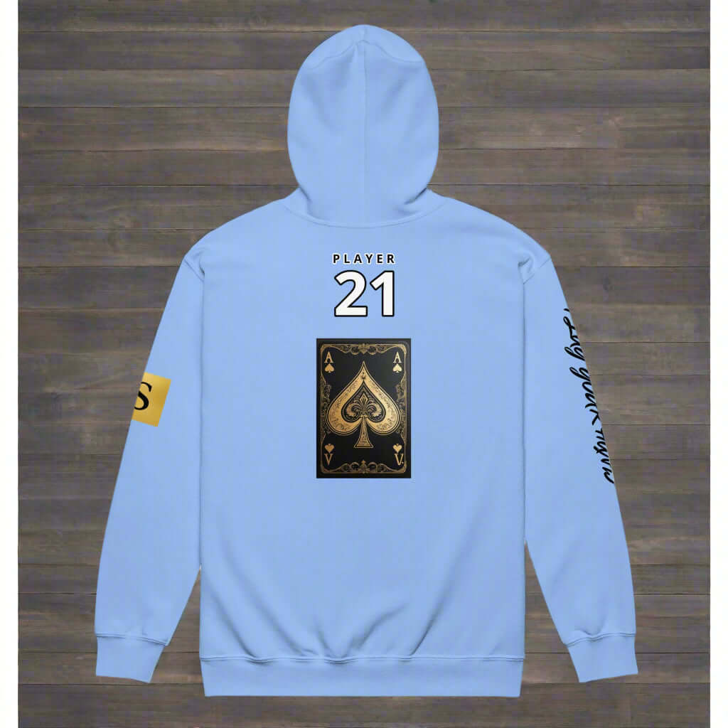 "HIGH STAKES 21" Unisex heavy blend zip hoodie