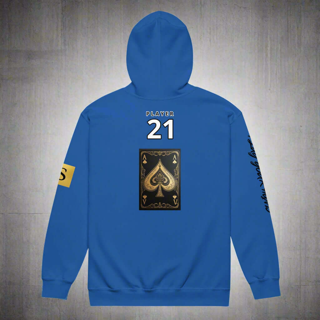 "HIGH STAKES 21" Unisex heavy blend zip hoodie