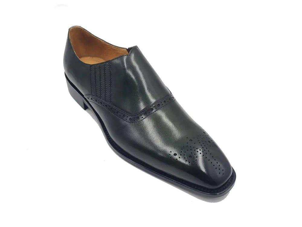 Unknown Brand Medallion Slip On Loafer Calfskin Ks509 - 26 Shoes by Carrucci Shoes – Don't Panic Shoes