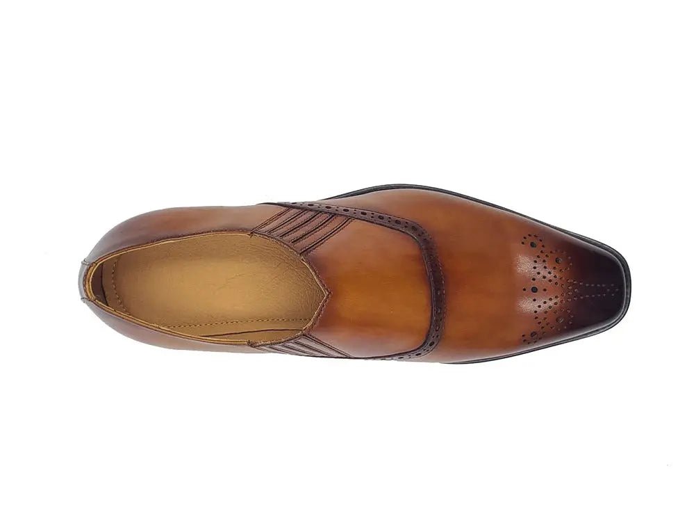 Unknown Brand Medallion Slip On Loafer Calfskin Ks509 - 26 Shoes by Carrucci Shoes – Don't Panic Shoes