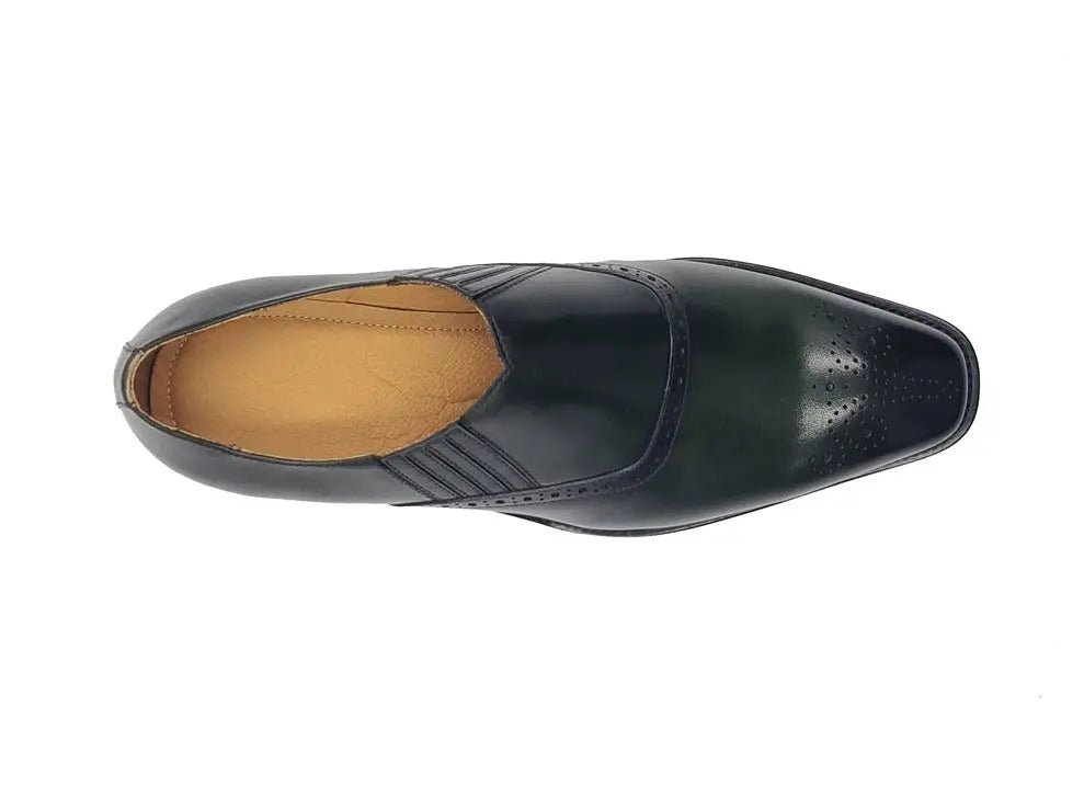 Unknown Brand Medallion Slip On Loafer Calfskin Ks509 - 26 Shoes by Carrucci Shoes – Don't Panic Shoes