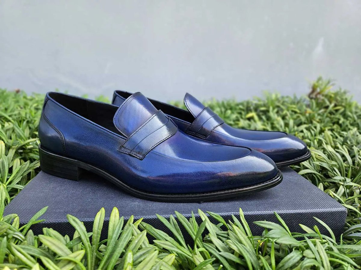 Unknown Brand Modern Classic Penny Loafer Calfskin Ks479 - 11 Shoes by Carrucci Shoes – Don't Panic Shoes