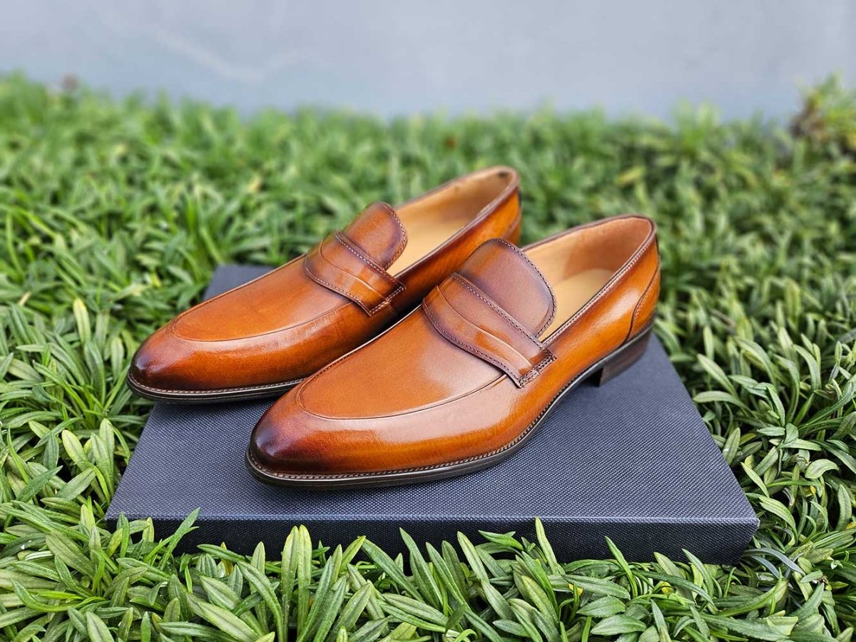 Unknown Brand Modern Classic Penny Loafer Calfskin Ks479 - 11 Shoes by Carrucci Shoes – Don't Panic Shoes
