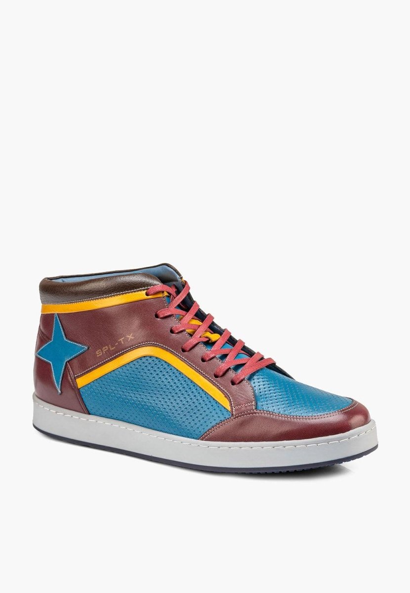 Urban High Top Multicolor Retro 80s Basketball Sneakers MEN SHOES by Sepol Shoes – Don't Panic Shoes