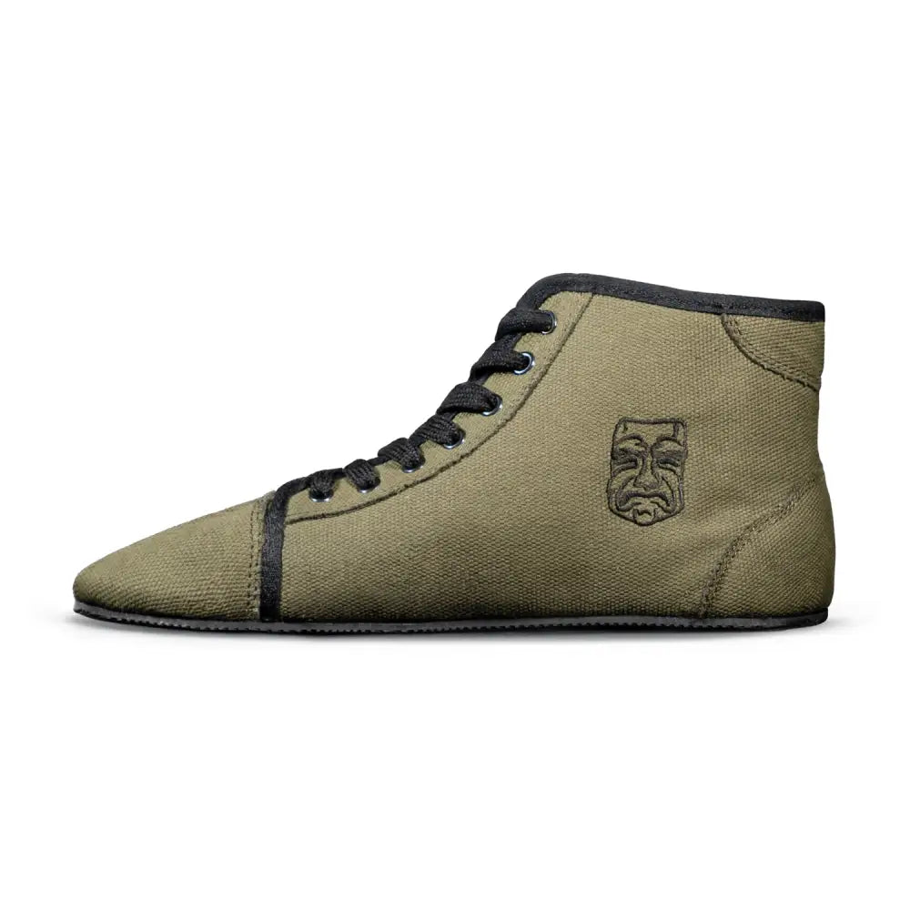 Ursus High Top Canvas OD Green Barefoot Sneaker CHTG1