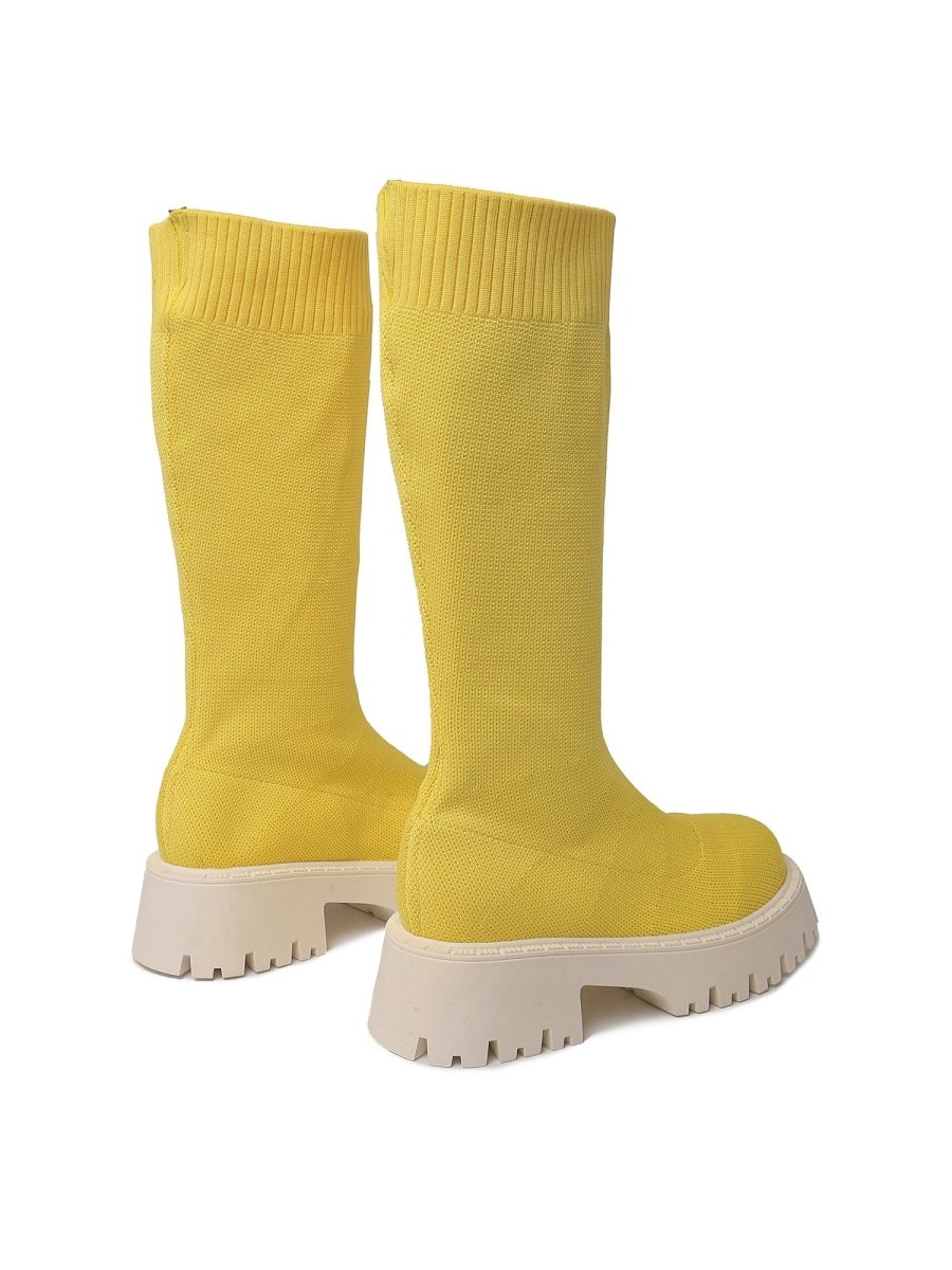 Vanessa | Yellow Boots by J.Adams – Don't Panic Shoes