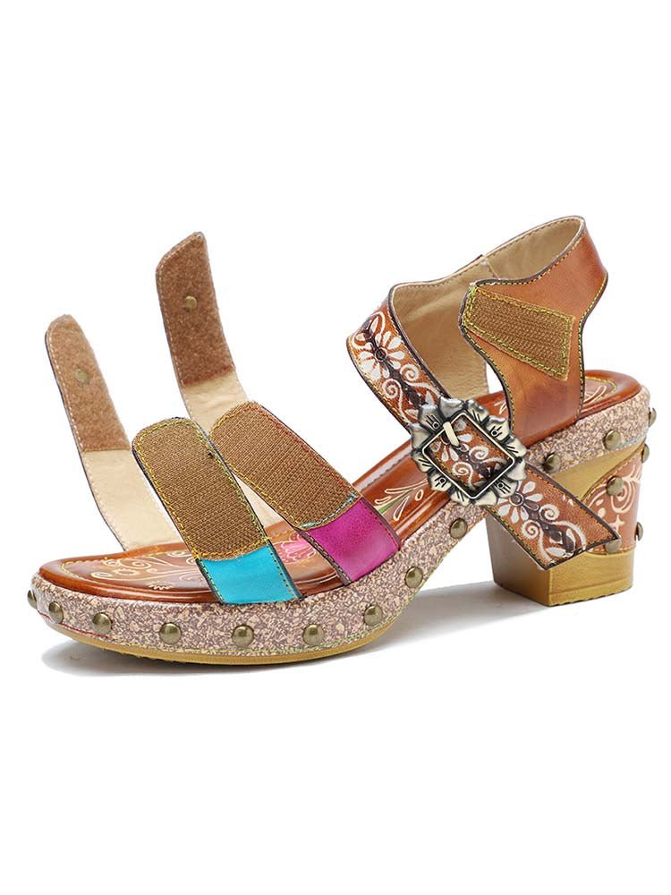 Velcro Adjustable Sandals Sandals by Colorstepshoes – Don't Panic Shoes