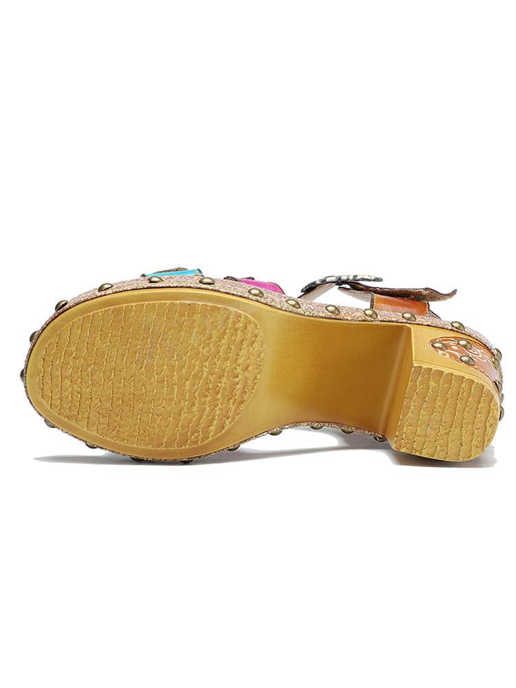 Velcro Adjustable Sandals Sandals by Colorstepshoes – Don't Panic Shoes