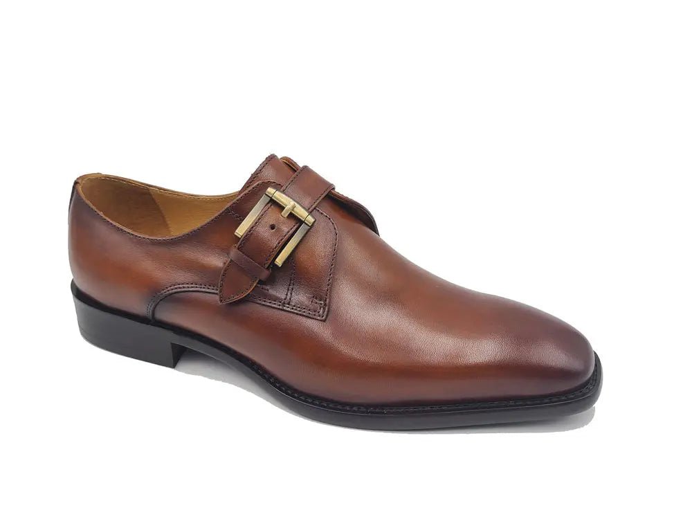 Versatile Fashion Single Monk Strap Loafer Calf Leather Ks509 - 12 Shoes by Carrucci Shoes – Don't Panic Shoes