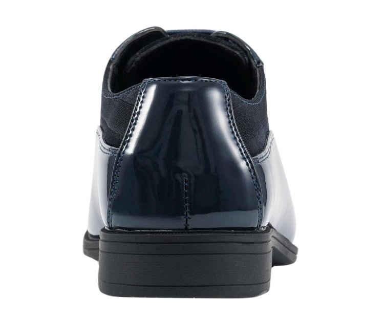 Viotti 179 Navy Men’S Patent Leather Derby Shoes Oxfords by Viotti – Don't Panic Shoes