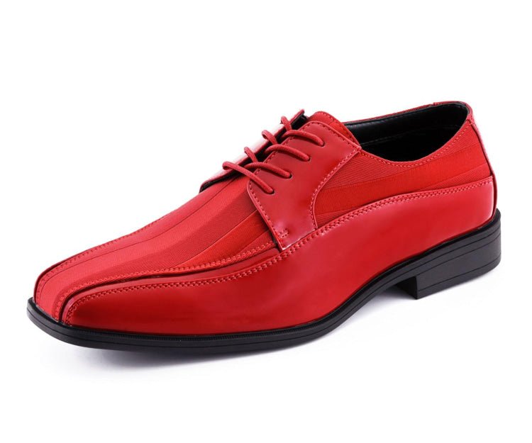Viotti Crimson Elegance Men's Patent Leather Dress Shoes Oxfords by Viotti – Don't Panic Shoes