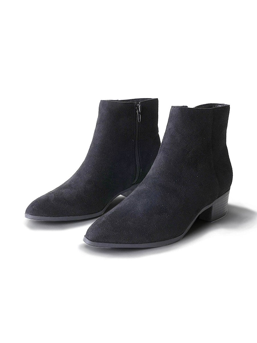 Viper | Black Suede Booties by J.Adams – Don't Panic Shoes
