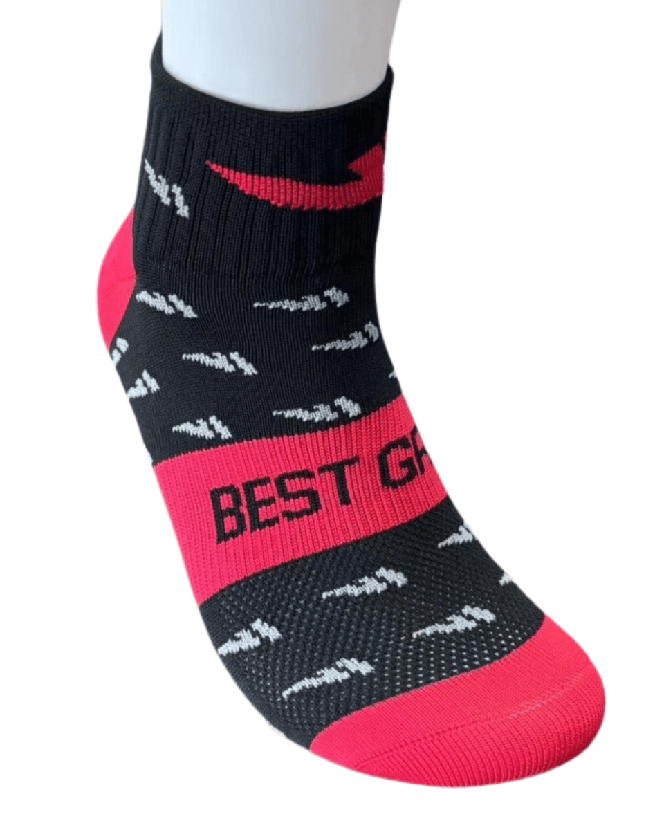 Vj Quarter Crew Socks Performance Grip Mudgear Collaboration Breathable Durable All Terrain Apparel by Vj Shoes North America – Don't Panic Shoes