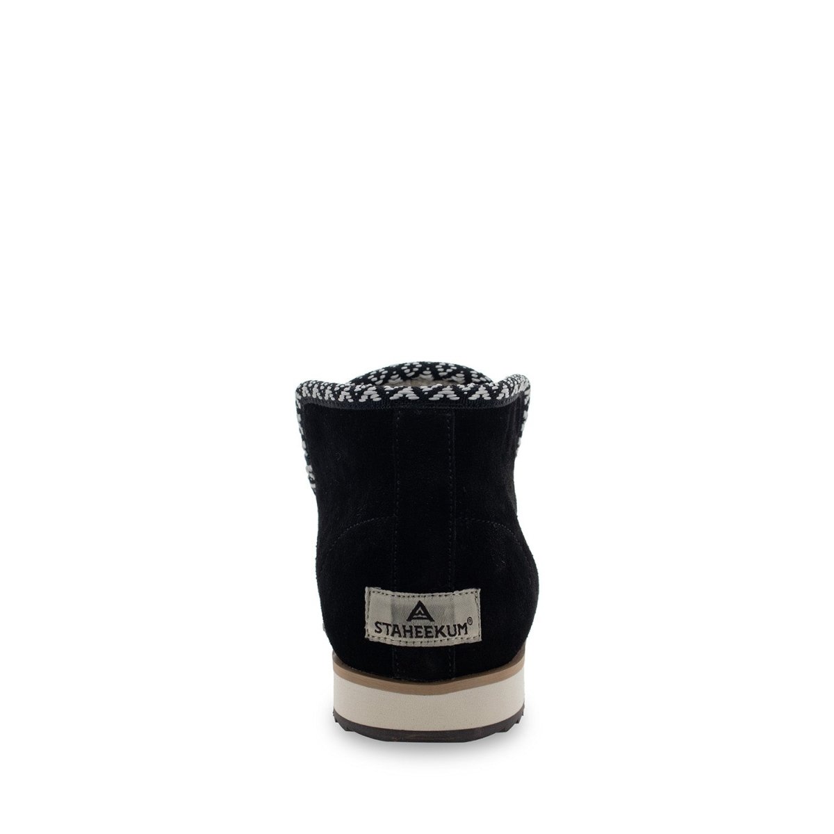 Walla Walla Women’S Black Suede Vegan Fur Lined Boot Staheekum Women's Slippers by Staheekum Women's – Don't Panic Shoes