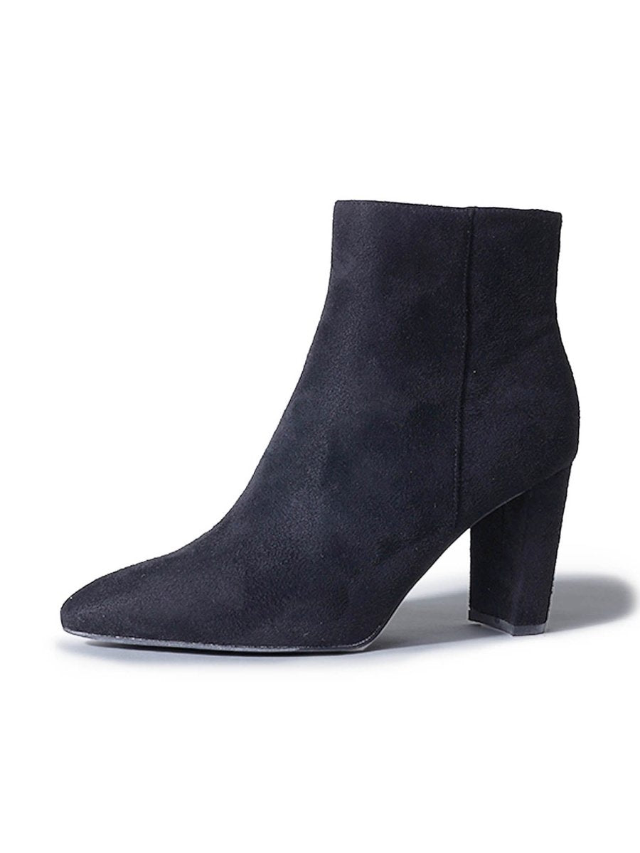 Wallice | Black Suede Boots by J.Adams – Don't Panic Shoes