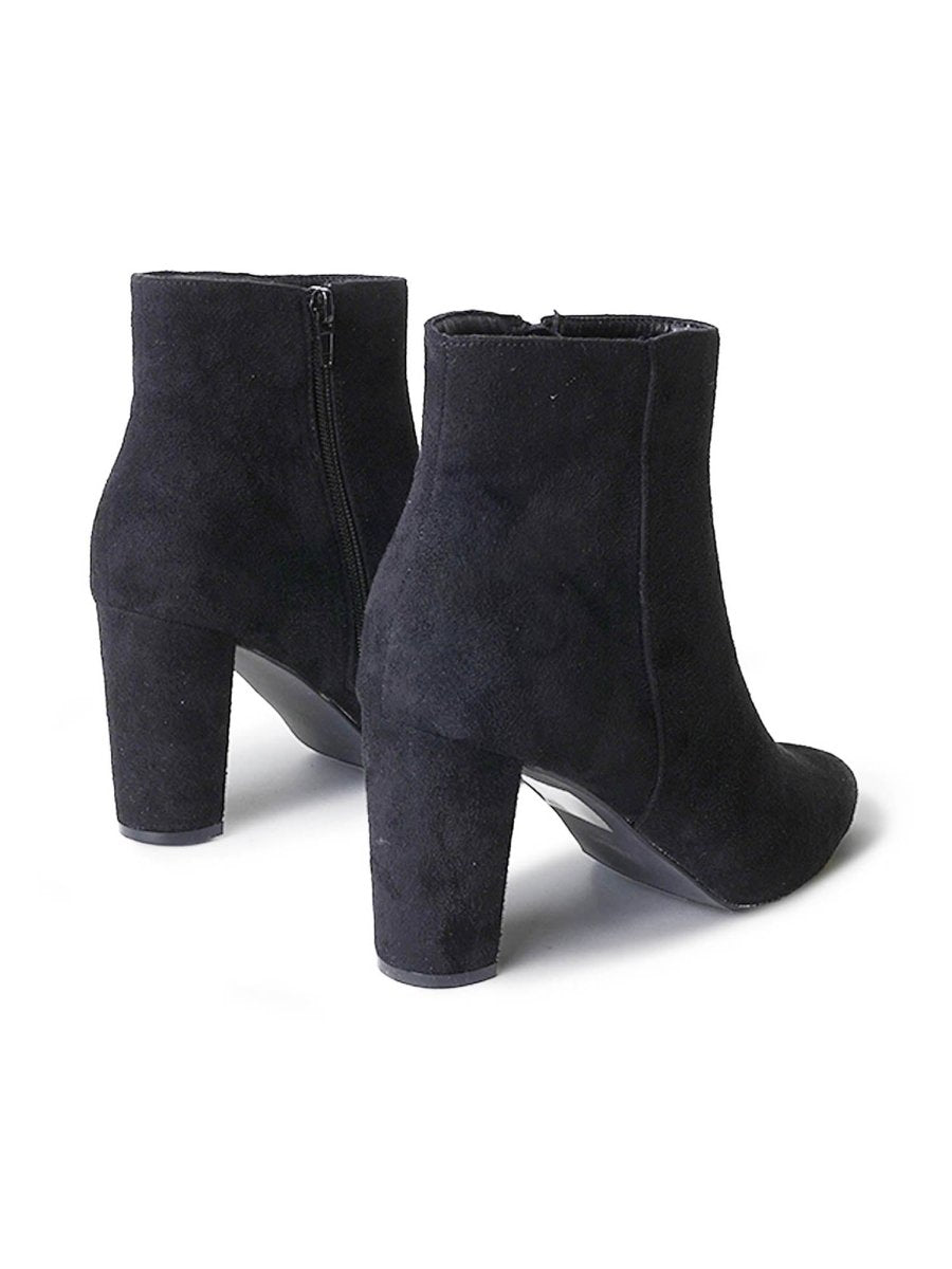 Wallice | Black Suede Boots by J.Adams – Don't Panic Shoes