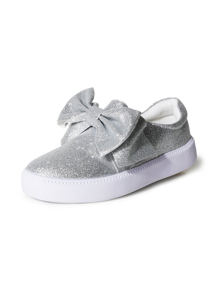Wally | Silver Fine Glitter Sneakers by J.Adams – Don't Panic Shoes
