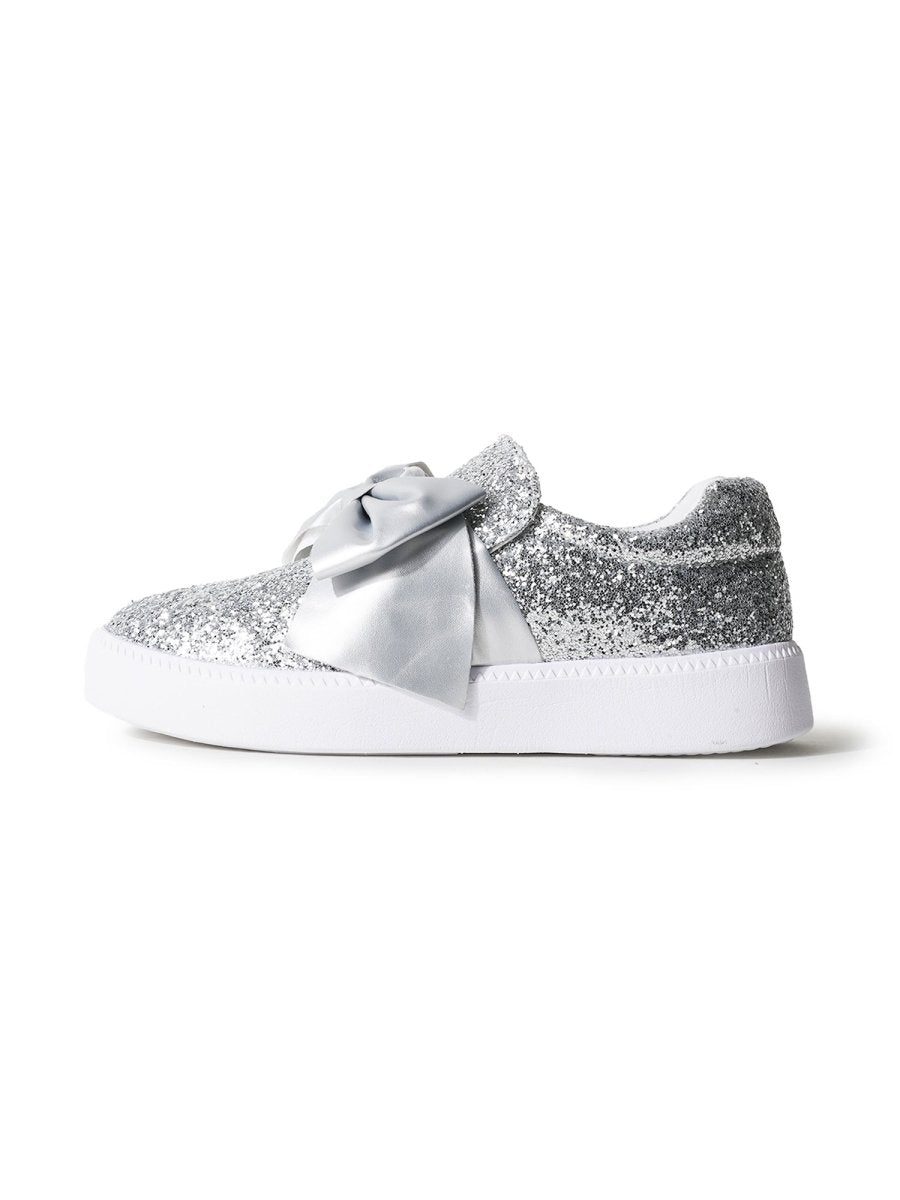 Wally | Silver Glitter Sneakers by J.Adams – Don't Panic Shoes