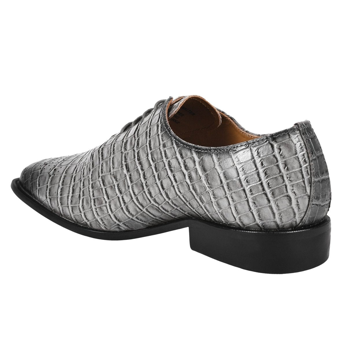 Walter Small Croco Leather Lace Up Oxford Dress Shoes Shoes by Libertyzeno – Don't Panic Shoes