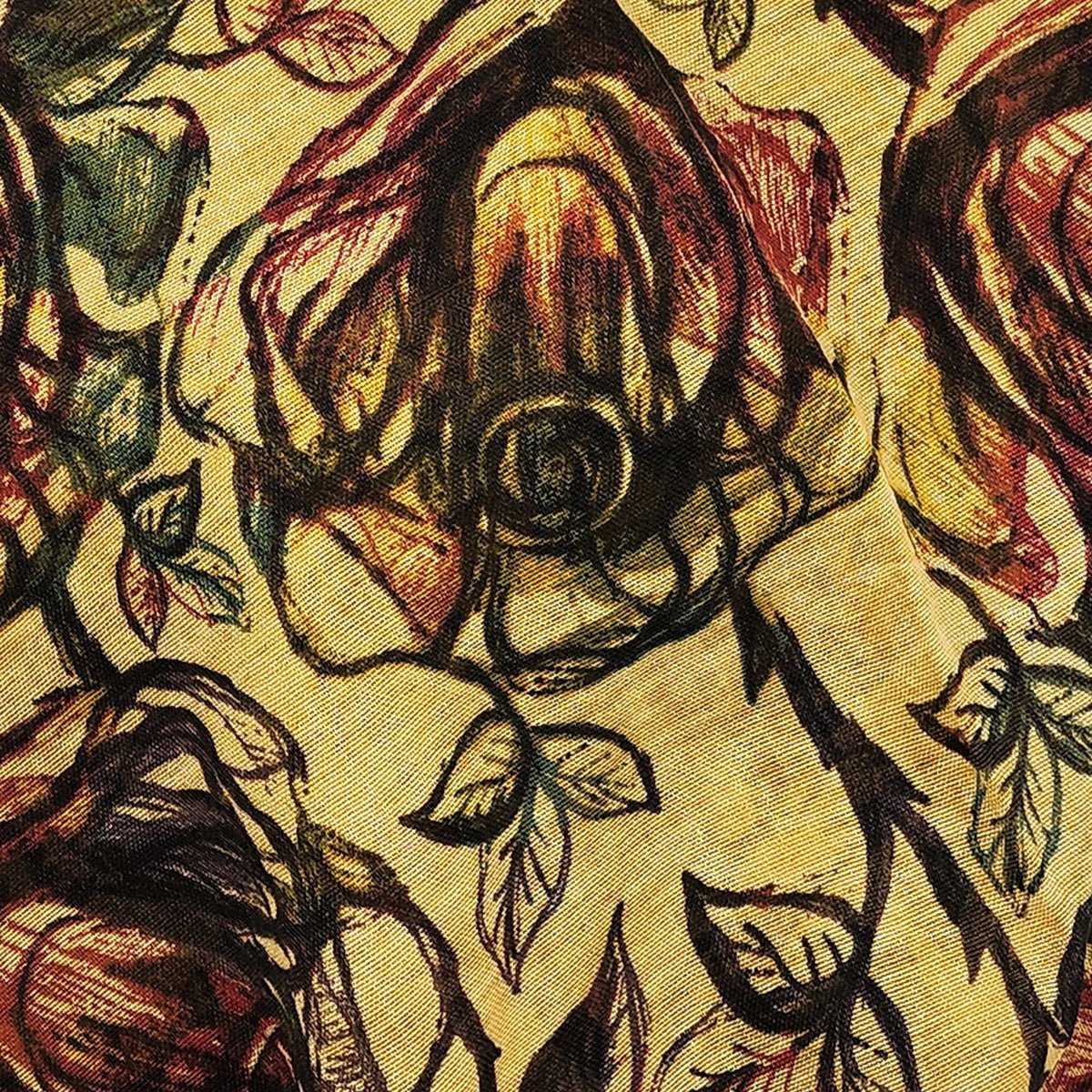 Warhol Inspired Mustard Yellow Bamboo Fiber Art Print 71 Bamboo Scarves by Mar Soreli – Don't Panic Shoes