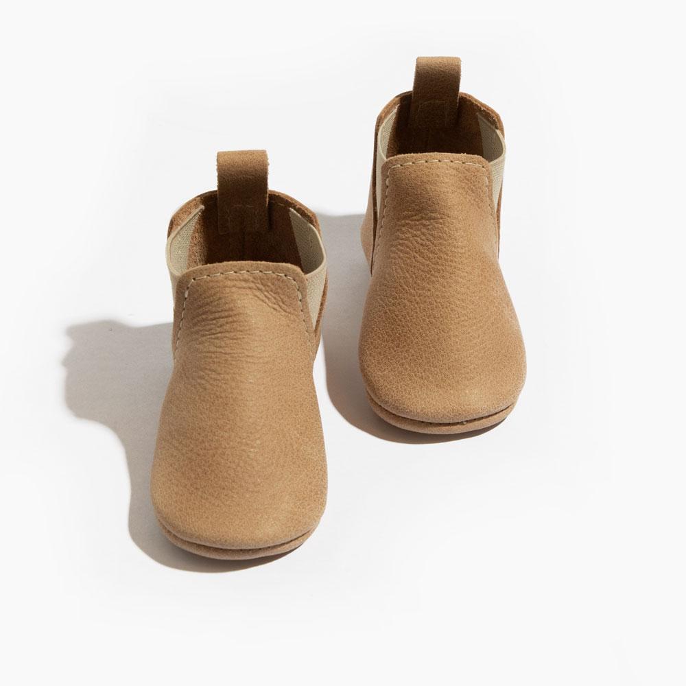 Weathered Brown Chelsea Boot Baby Shoe Chelsea Boot by Freshly Picked – Don't Panic Shoes