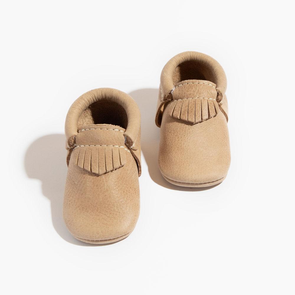 Weathered Brown City Baby Shoe City Mocc by Freshly Picked – Don't Panic Shoes