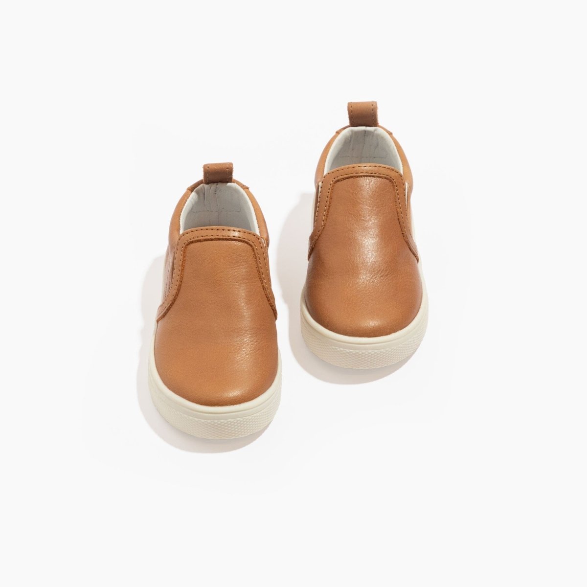Weathered Brown Classic Slip - On Ii Sneaker Kids - Slip - On Sneaker by Freshly Picked – Don't Panic Shoes
