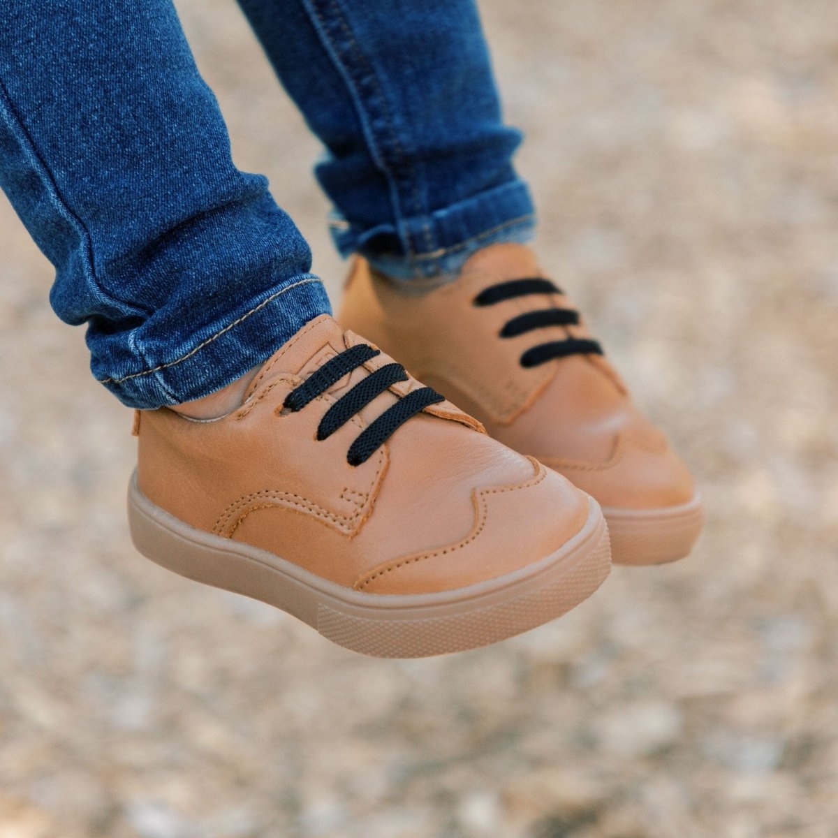 Weathered Brown Oxford Sneaker Kids - Oxford Sneaker by Freshly Picked – Don't Panic Shoes