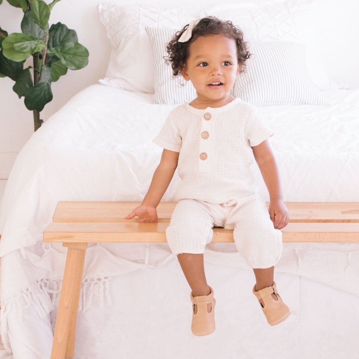 Weathered Brown T - Bar Baby Shoe T - Bar by Freshly Picked – Don't Panic Shoes