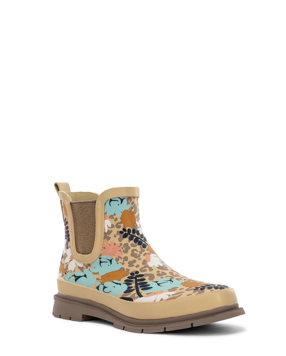 WeStern Chief Chelsea Rain Boot Women’s Taupe Leopard Rubber Rain Boots by Western Chief Women's – Don't Panic Shoes