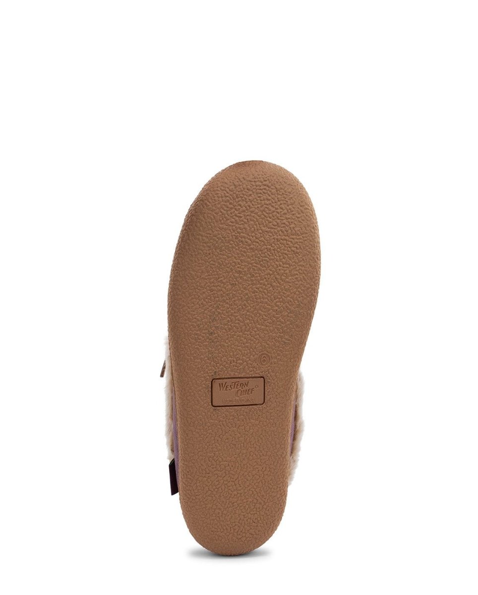 WeStern Chief Elaine Slipper Women’s Polyester Purple Vegan Slippers by Western Chief Women's – Don't Panic Shoes