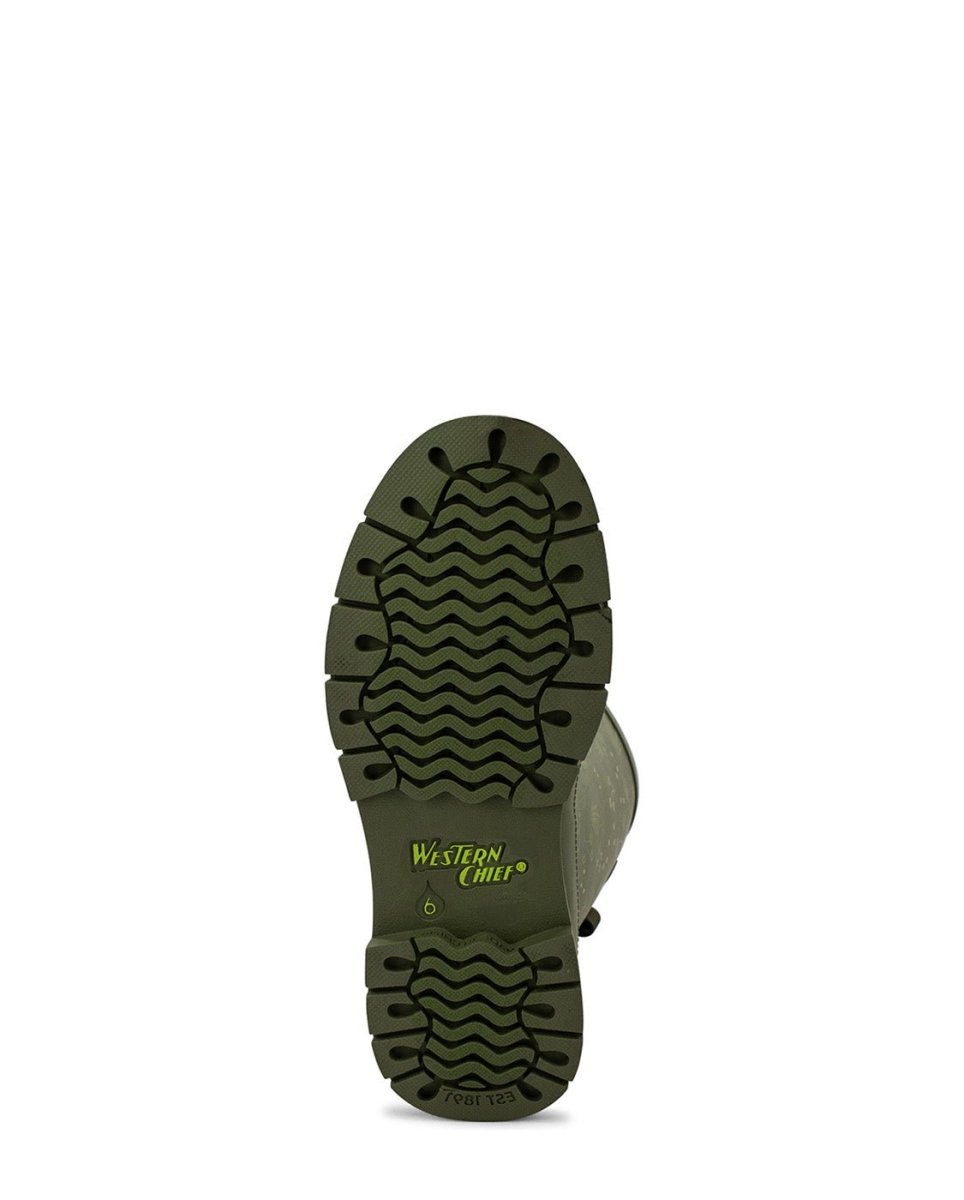 Western Chief Flowered Medley Wide Calf Womens Rubber Green Rain Boots by Western Chief Women's Sale – Don't Panic Shoes