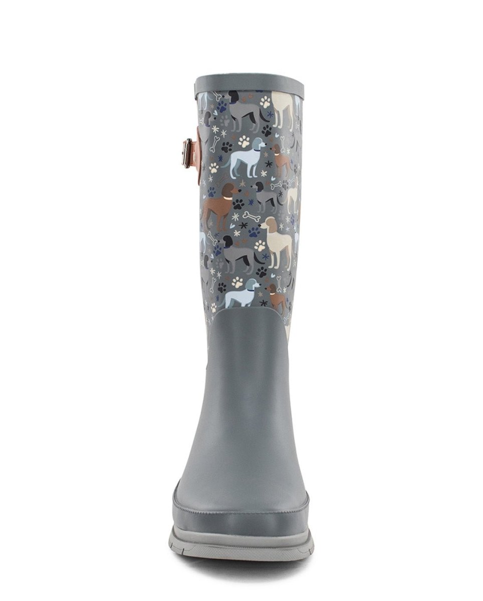 WeStern Chief Puppy Love Women’s Rubber Vegan Fur Gray Rain Boots by Western Chief Women's Sale – Don't Panic Shoes