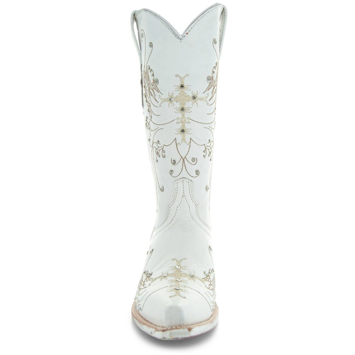 White Rhinestone Cowgirl Boots (Wedding Cowgirl Boots) Cowgirl Boots by Soto Boots – Don't Panic Shoes