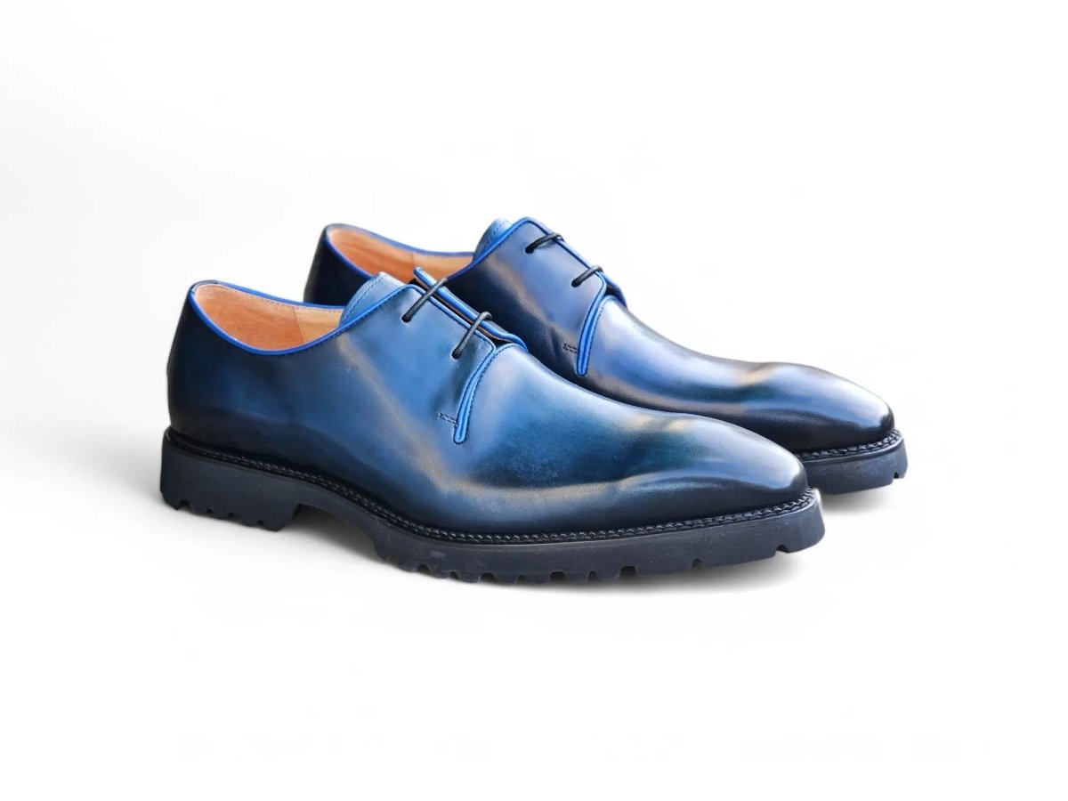 Whole Cut Derby With Lug Sole Lightweight Ks480 - 101 Shoes by Carrucci Shoes – Don't Panic Shoes