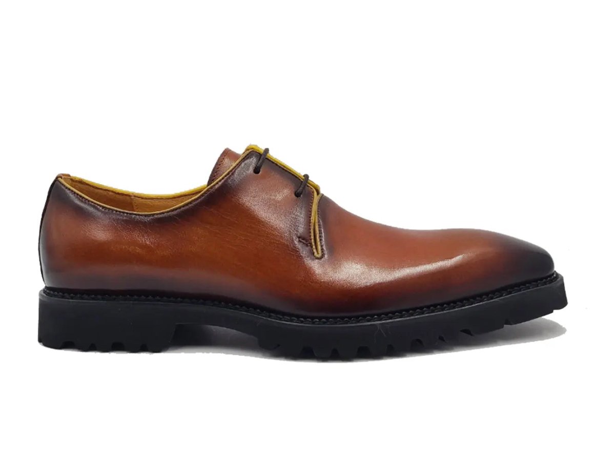 Whole Cut Derby With Lug Sole Lightweight Ks480 - 101 Shoes by Carrucci Shoes – Don't Panic Shoes