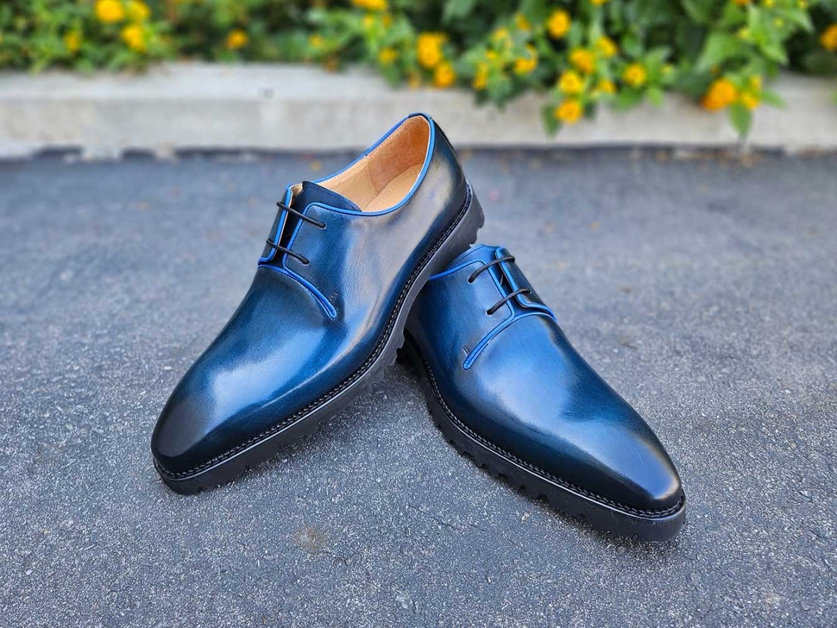 Whole Cut Derby With Lug Sole Lightweight Ks480 - 101 Shoes by Carrucci Shoes – Don't Panic Shoes