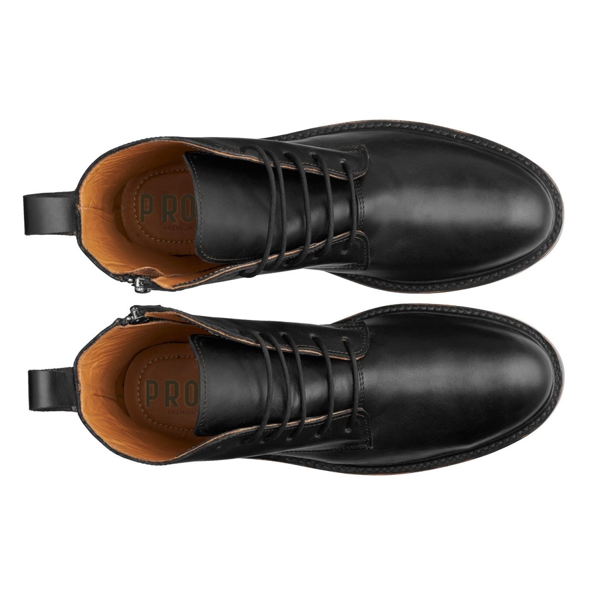 Women Steel Toe Boot Elise Black Lace - up by Proxon Premium Workwear – Don't Panic Shoes