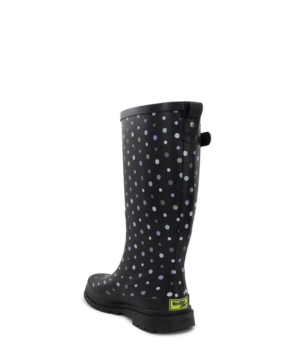 Women's Ditsy Dot Tall Rain Boot - Lilac Rain Boots by Western Chief Women's – Don't Panic Shoes