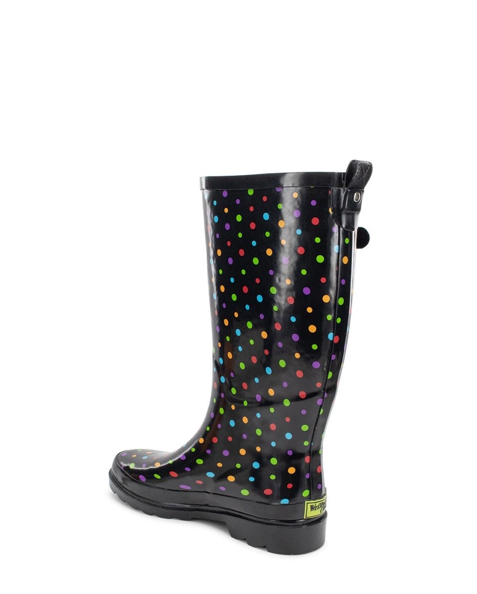 Women's Ditsy Dot Tall Rain Boot - Multi Rain Boots by Western Chief Women's – Don't Panic Shoes